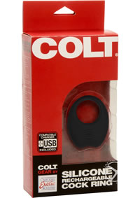Colt Silicone Recharge Cock Ring Black