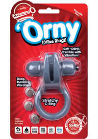 Orny Vibrating Ring Grey-individual