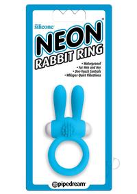 Neon Rabbit Ring Blue