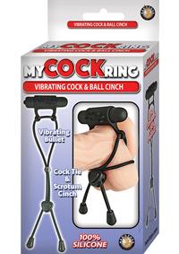 My Cock Ring Vibe Cock and Ball Cinch Blk