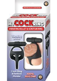 My Cock Ring Vibe Bullet/scrotum Ring Bk
