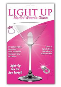 Light Up Martini Weenie Glass Clear