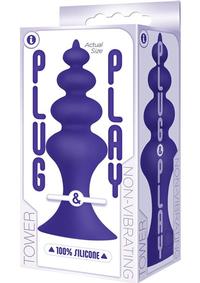 The 9 Plug and Play Silicone Tower Plum