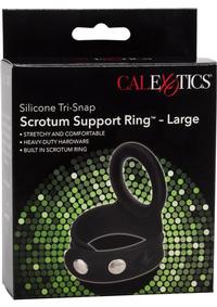 Silicone Tri Snap Scrotum Support Ring L