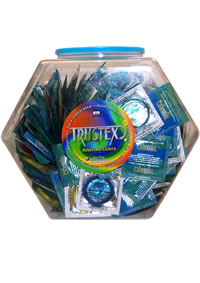 Trustex Lubed Asst Colors 288pcs