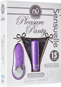 Sensuelle Pleasure Panty R/c Bullet Purp
