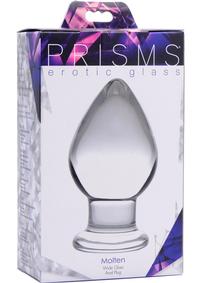 Prisms Molten Wide Glass Butt Plug