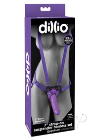 Dillio 7 Strap On Suspender Set Purple