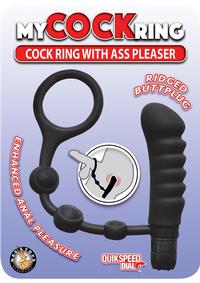 My Cockring W/ass Pleaser Black