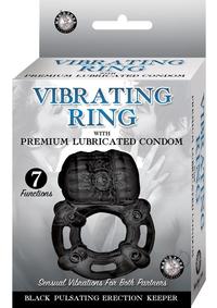 Vibe Ring Black Pulsating Erect Keeper