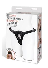 Lux F Patent Leather Strap On Black