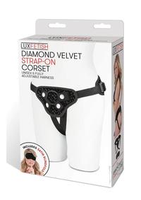 Lux F Diamond Velvet S/o Corset Black