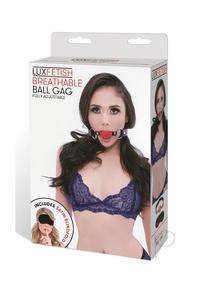 Lux F Breathable Ball Gag Red