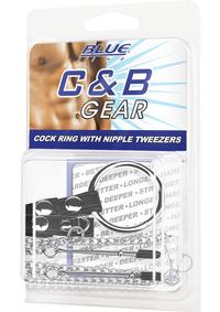 Cb Gear Cockring W/nipple Tweezers