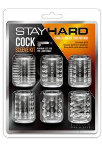 Stay Hard Cock Sleeve Kit 6/set
