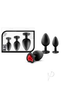 Luxe Bling Plugs Train Kit Blk/red Gems