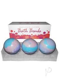 Multi Color Lavender Bath Bomb 3pk(disc)