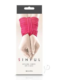 Sinful Nylon Rope Pink 25ft