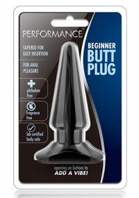 Performance Beginner Butt Plug Blk