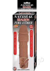 Natural Realskin Penis Xtender Brown