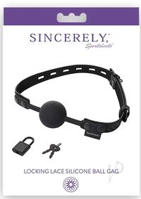 Sincerely Locking Lace Silicone Ball Gag