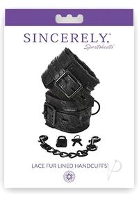 Sincerely Lace Fur Lined Handcuffs