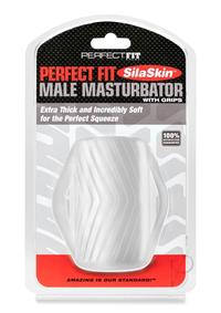 Male Masturbator W/grip Clear