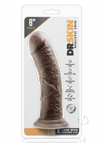 Dr Skin Cock W/suction 8 Chocolate