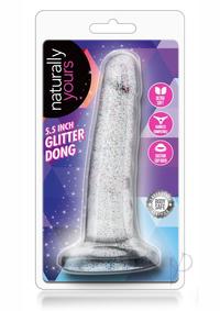 Naturally Yours Glitter Dong 5.5 Clear