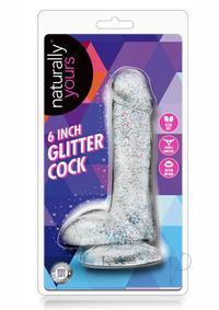 Naturally Yours Glitter Dong 6 Clear