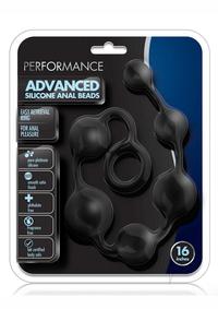 Performance Silicone Anal Beads 16 Blk