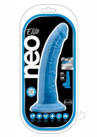 Neo Elite Dd Cock W/suction 7.5 Blue
