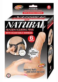 Natural Real Squirt Penis W/ Harness 6