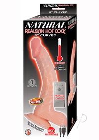 Natural Realskin Hotcock Curved 8 Fle
