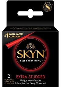 Lifestyles Skyn Extra Studded 3`s(disc)