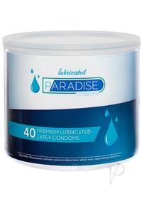 Paradise Lubricated Condoms 40/bowl