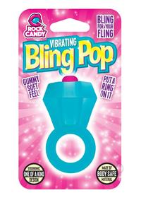Rock Candy Bling Pop Ring Blue