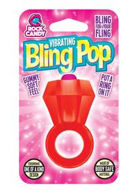 Rock Candy Bling Pop Ring Red