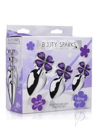 Bootyspark Violet Flower Gem Plug Set