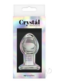 Crystal Glass Plug Medium Clear