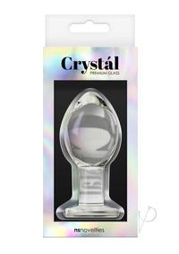 Crystal Glass Plug Large Clear
