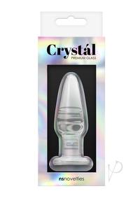 Crystal Glass Tapered Plug Small Clear
