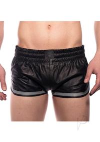 Prowler Red Leather Sport Shorts Gry Xs