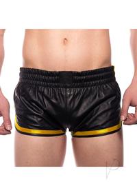 Prowler Red Leather Sport Shorts Yellxxl