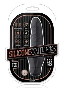 Silicone Willy Tex Vibe Dildo 6.25 Blk