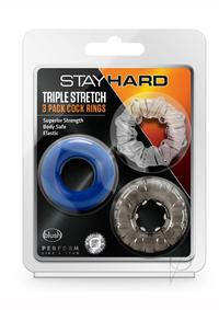 Stay Hard Triple Stretch 3pk Crings