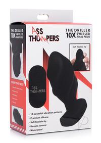 Ass Thump Driller 10x Plug Blk