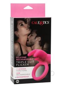 Silicone Triple Clit Flicker Pink