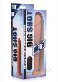 Big Shot Vibrating Sil Dildo 10 Vanilla