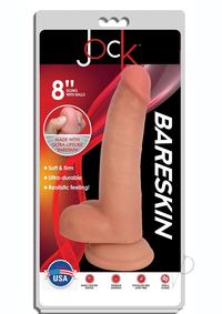 Jock Bareskin Dong W/balls 8  Vanilla